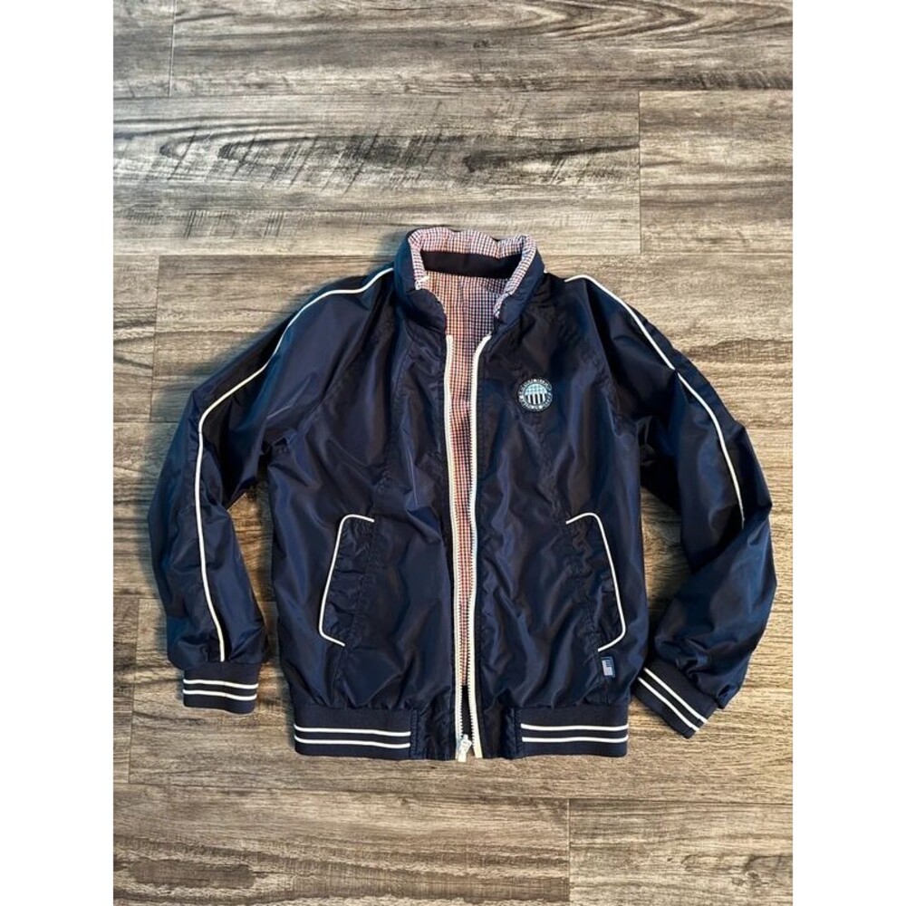Replay Blue Jeans Inc. Vintage Replay Reversible Jacket in Navy/Check